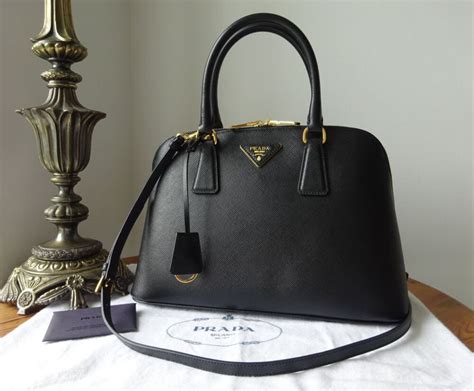 bauletto prada nero saffian|PRADA Saffiano Lux Bauletto Nero Black .